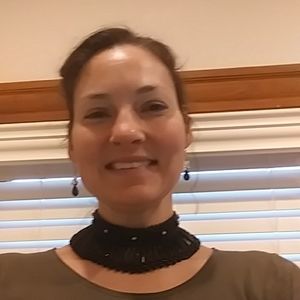 Black beaded choker-bakelite possibly,